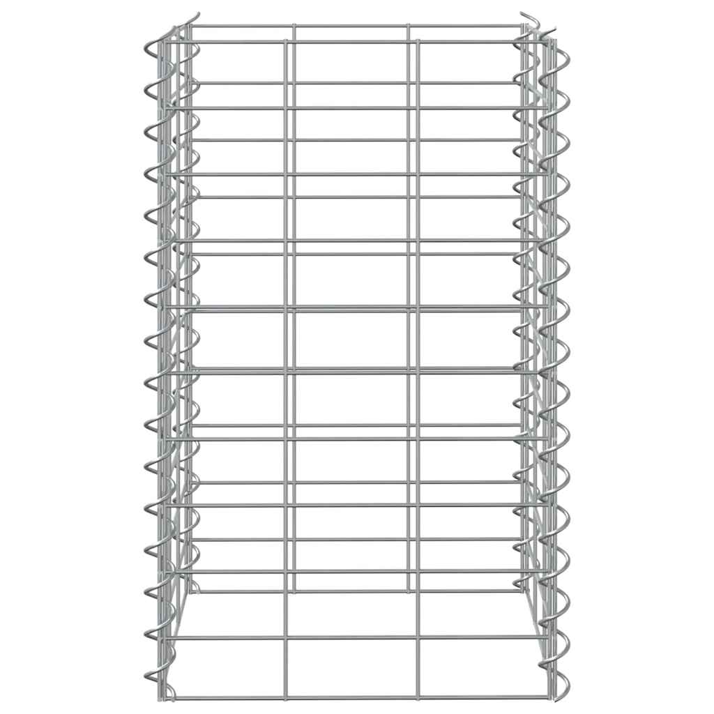 Fioriere Rialzate a Gabbione 3 pz 30x30x50 cm in Ferro