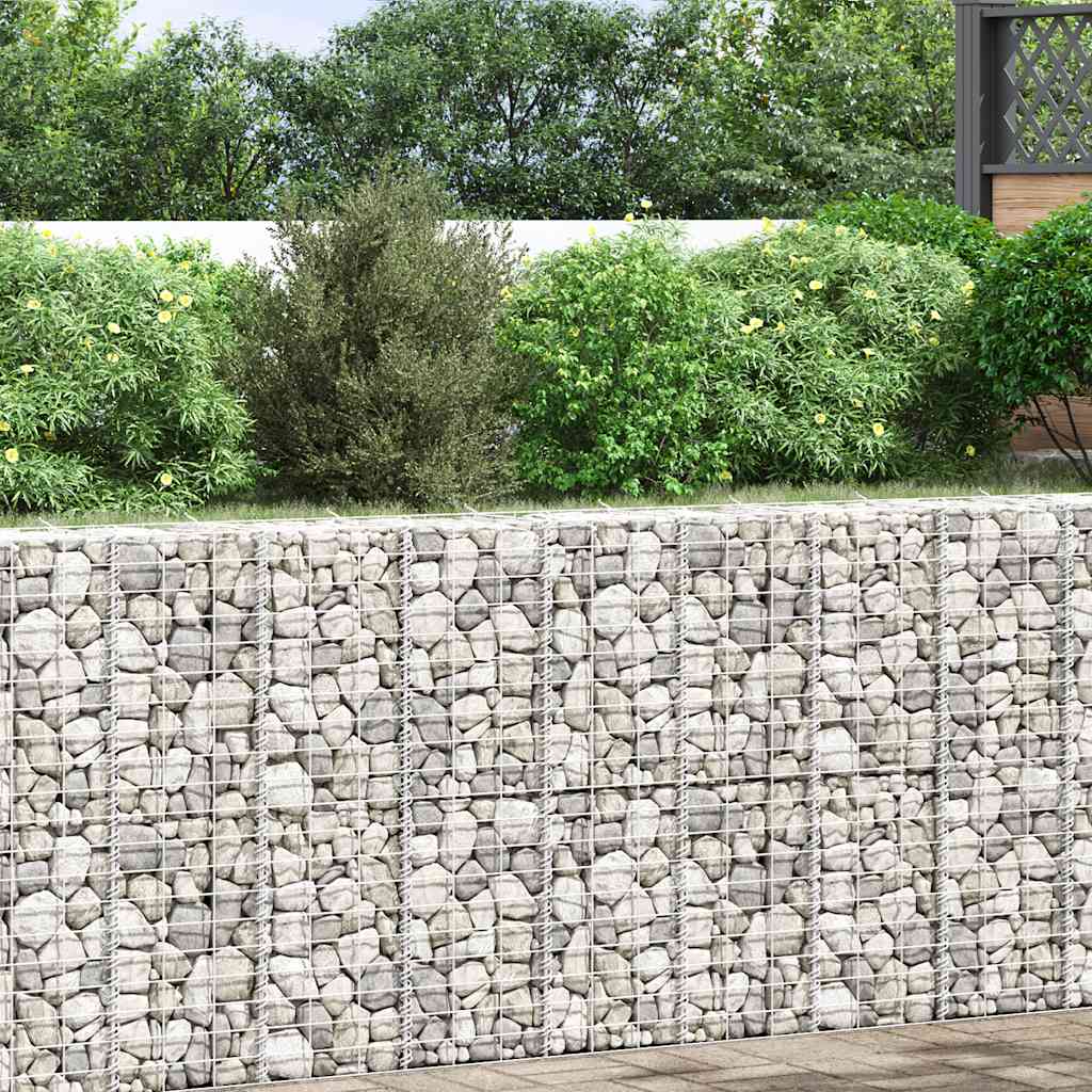 Fioriere Rialzate a Gabbione 3 pz 30x30x100 cm in Ferro | homemem39