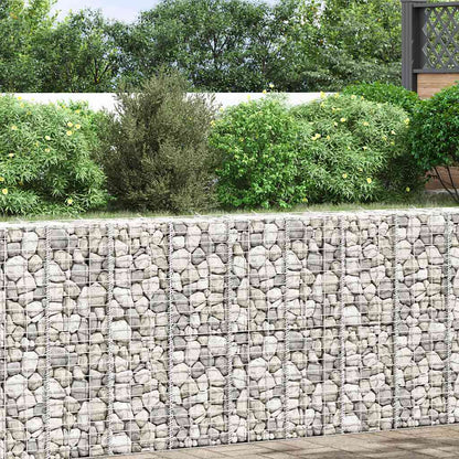 Fioriere Rialzate a Gabbione 3 pz 30x30x100 cm in Ferro | homemem39