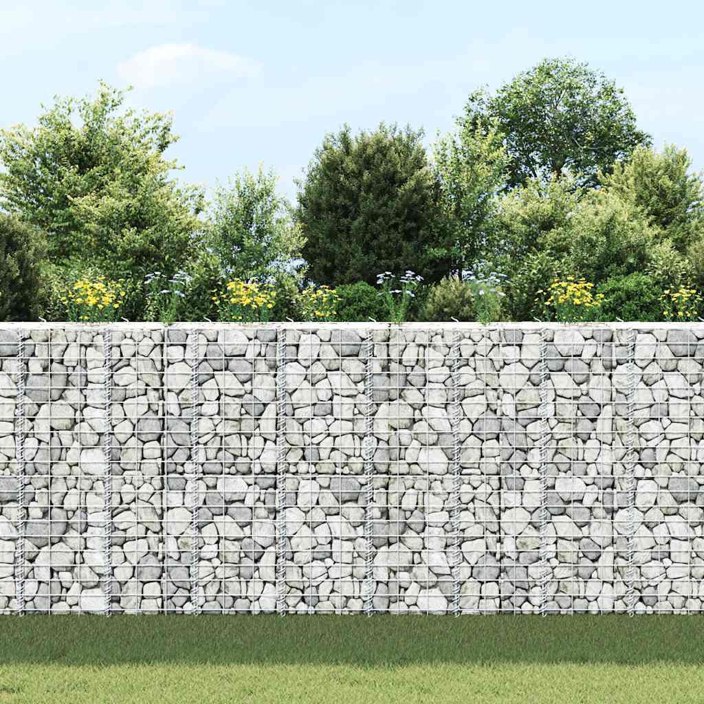 Fioriere Rialzate a Gabbione 3 pz 30x30x100 cm in Ferro | homemem39
