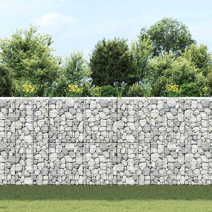 Fioriere Rialzate a Gabbione 3 pz 30x30x100 cm in Ferro | homemem39