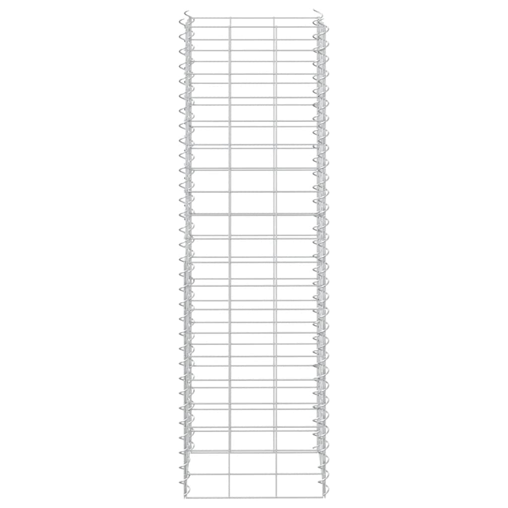 Fioriere Rialzate a Gabbione 3 pz 30x30x100 cm in Ferro | homemem39