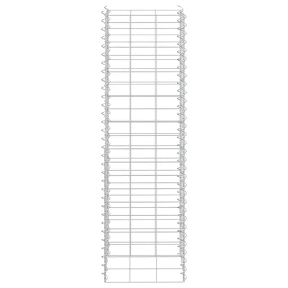 Fioriere Rialzate a Gabbione 3 pz 30x30x100 cm in Ferro | homemem39