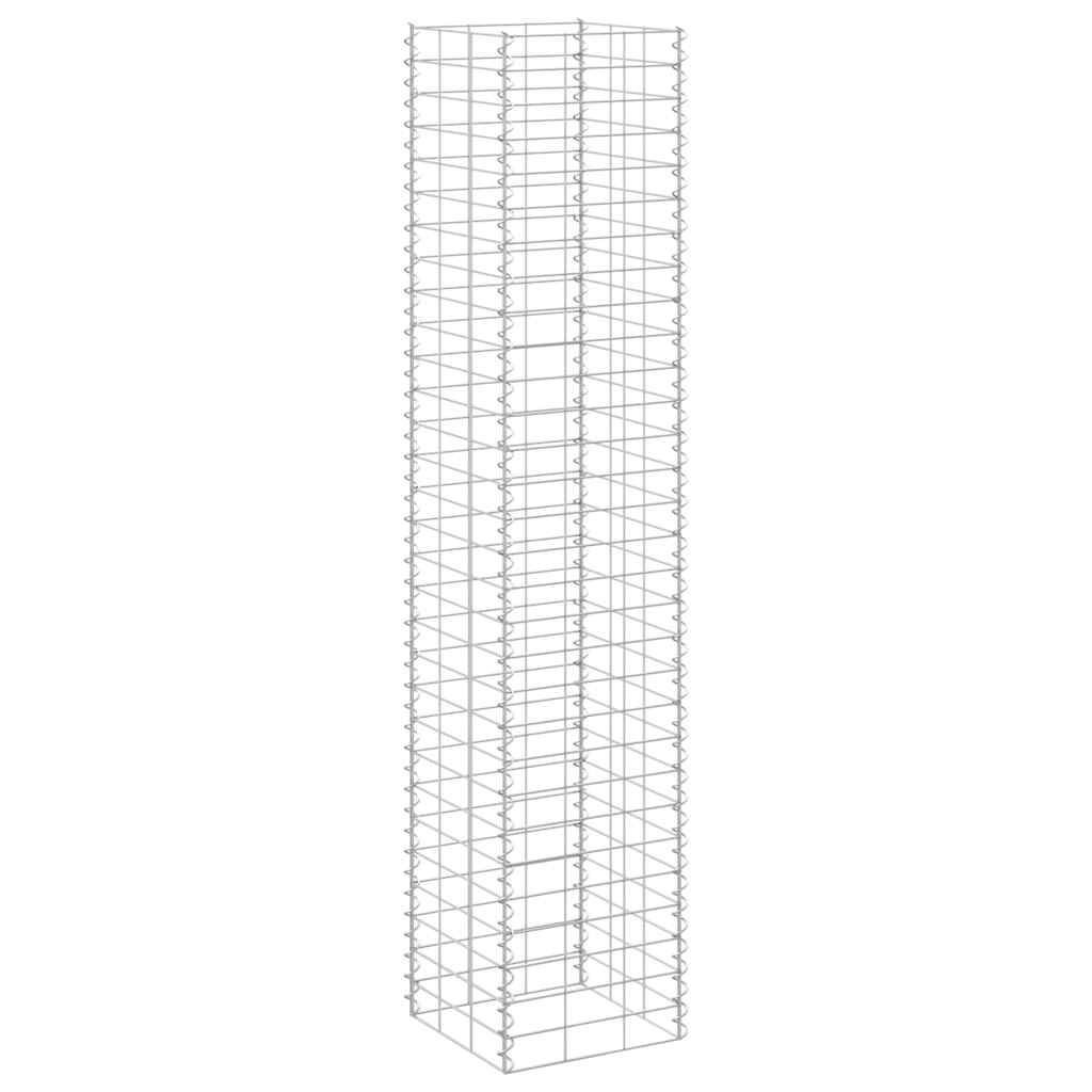 Fioriere Rialzate a Gabbione 3 pz 30x30x150 cm in Ferro | homemem39