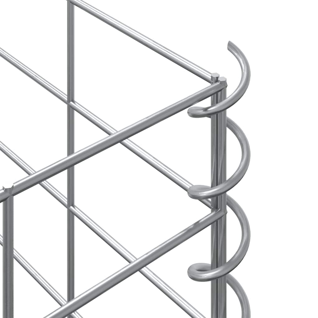 Fioriere Rialzate a Gabbione 3 pz 30x30x150 cm in Ferro | homemem39
