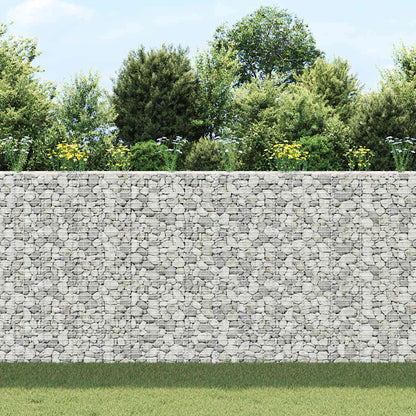 Fioriere Rialzate a Gabbione 3 pz 30x30x200 cm in Ferro | homemem39