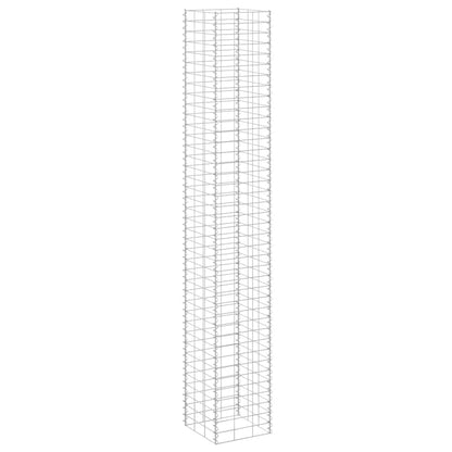 Fioriere Rialzate a Gabbione 3 pz 30x30x200 cm in Ferro
