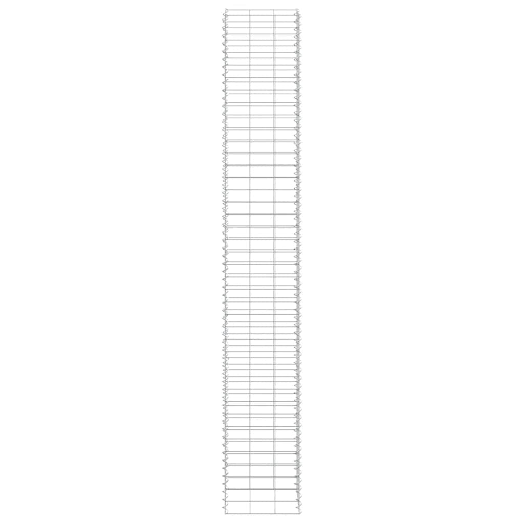 Fioriere Rialzate a Gabbione 3 pz 30x30x200 cm in Ferro | homemem39