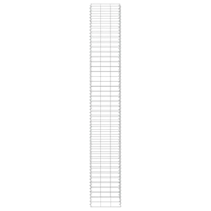 Fioriere Rialzate a Gabbione 3 pz 30x30x200 cm in Ferro