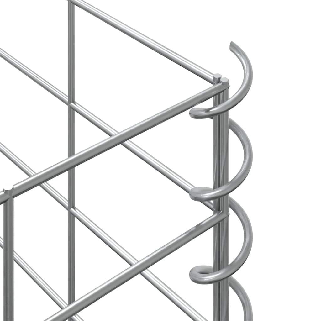 Fioriere Rialzate a Gabbione 3 pz 30x30x200 cm in Ferro | homemem39