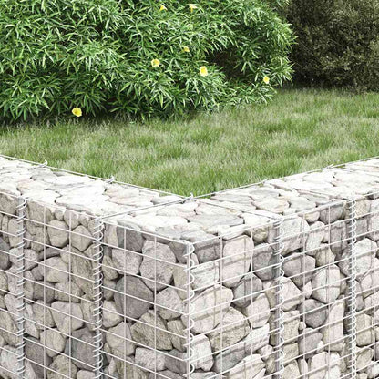 Fioriere Rialzate Gabbione 4 pz 30x30x50/100/150/200 cm Ferro | homemem39