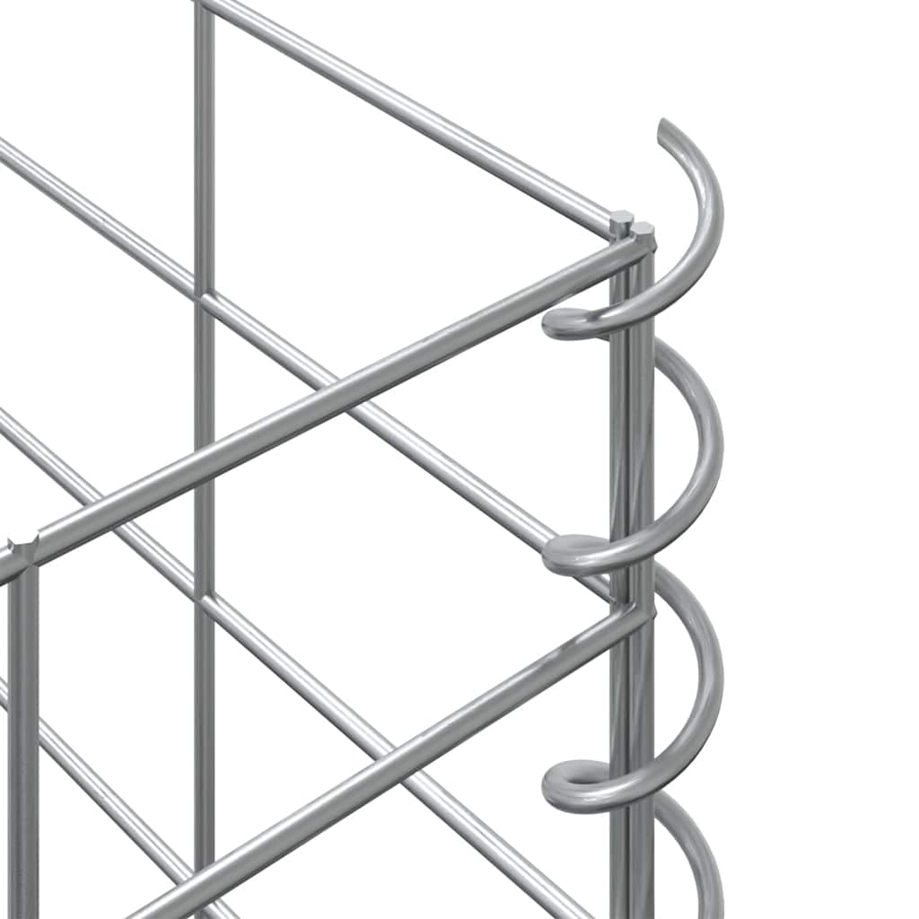 Fioriere Rialzate Gabbione 4 pz 30x30x50/100/150/200 cm Ferro | homemem39