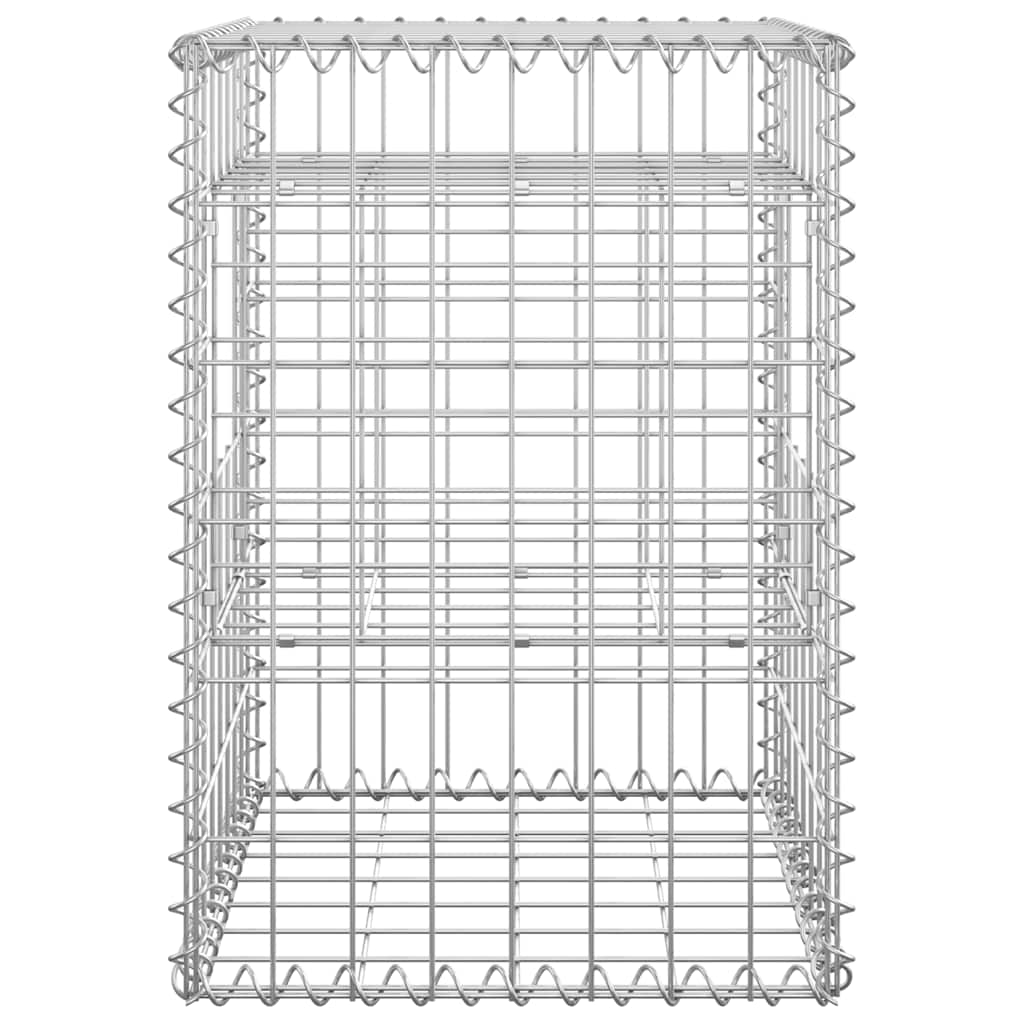 Cesti a Gabbione a Torre 2 pz 40x40x60 cm in Ferro | homemem39