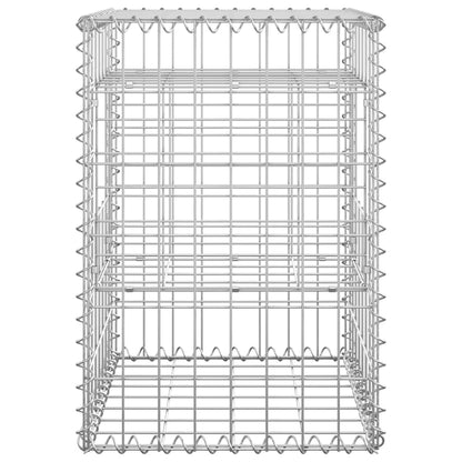 Cesti a Gabbione a Torre 2 pz 40x40x60 cm in Ferro | homemem39