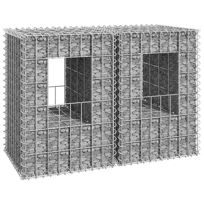 Cesti a Gabbione a Torre 2 pz 40x40x60 cm in Ferro | homemem39