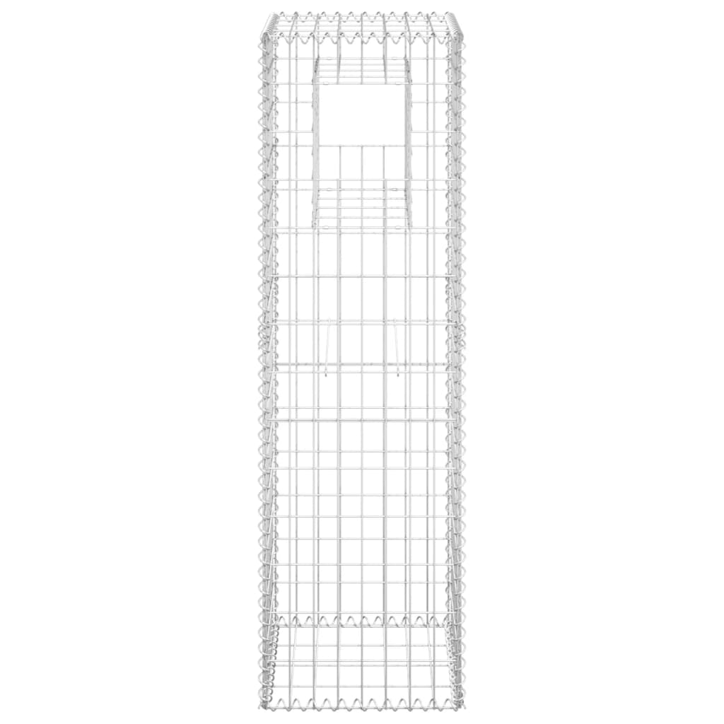 Cesto a Gabbione a Torre 40x40x140 cm in Ferro