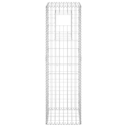 Cesto a Gabbione a Torre 40x40x140 cm in Ferro