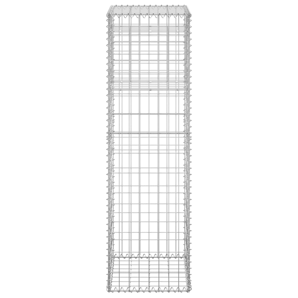 Cesto a Gabbione a Torre 40x40x140 cm in Ferro