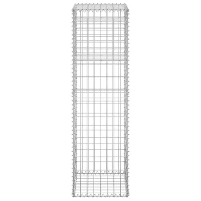 Cesto a Gabbione a Torre 40x40x140 cm in Ferro