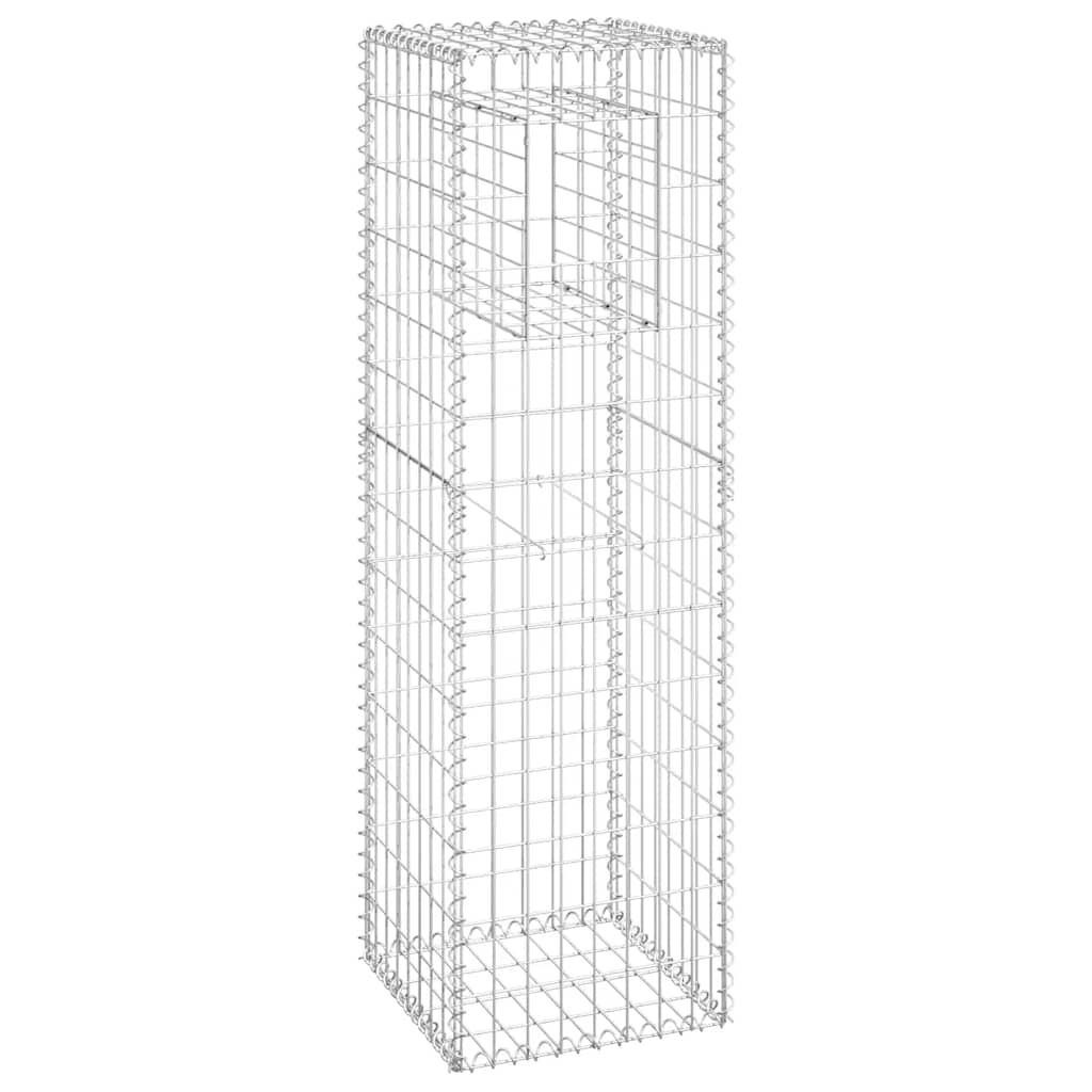 Cesti a Gabbione a Torre 2 pz 40x40x140 cm in Ferro | homemem39