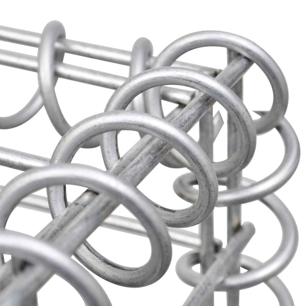 Cesti a Gabbione a Torre 2 pz 40x40x140 cm in Ferro | homemem39