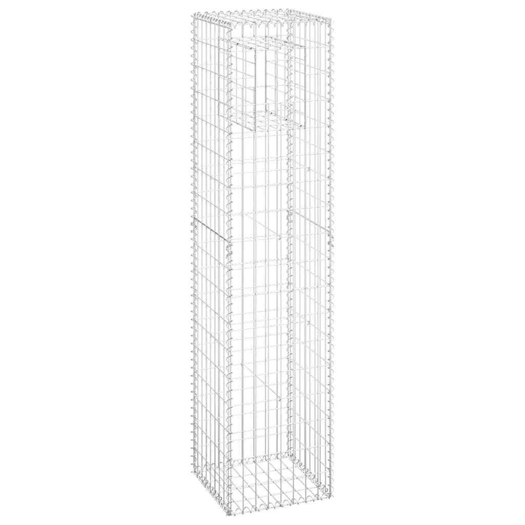 Cesti a Gabbione a Torre 2 pz 40x40x180 cm in Ferro | homemem39
