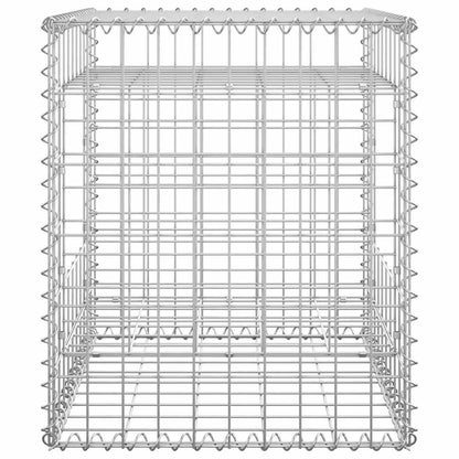 Cesti a Gabbione a Torre 2 pz 50x50x60 cm in Ferro - homemem39