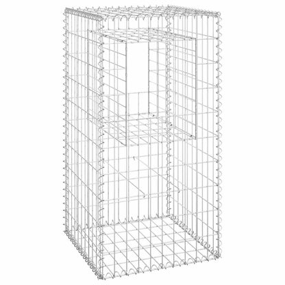 Cesti a Gabbione a Torre 2 pz 50x50x100 cm in Ferro | homemem39