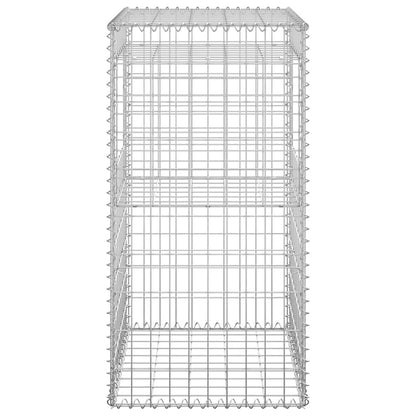 Cesti a Gabbione a Torre 2 pz 50x50x100 cm in Ferro | homemem39