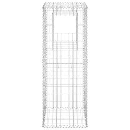 Cesto a Gabbione a Torre 50x50x140 cm in Ferro | homemem39