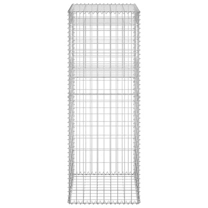 Cesti a Gabbione a Torre 2 pz 50x50x140 cm in Ferro - homemem39