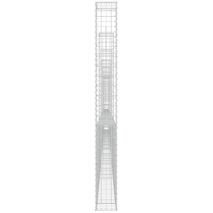 Gabbione a U con 8 Pali in Ferro 860x20x200 cm