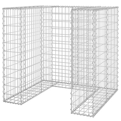 Gabbione per Bidoni in Acciaio Zincato 110x100x110 cm - homemem39