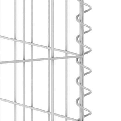 Gabbione per Bidoni in Acciaio Zincato 110x100x110 cm - homemem39