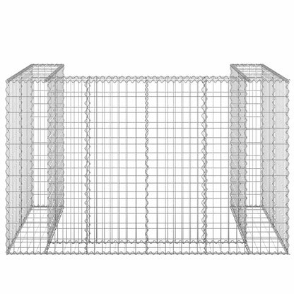 Gabbione per Bidoni in Acciaio Zincato 180x100x110 cm | homemem39