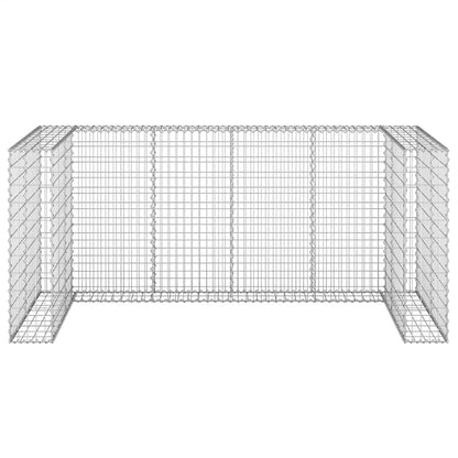 Gabbione per Bidoni in Acciaio Zincato 254x100x110 cm | homemem39