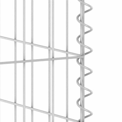 Gabbione per Bidoni in Acciaio Zincato 254x100x110 cm - homemem39