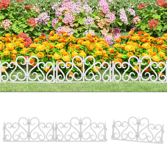 Bordi per Prato 17 pz Bianchi 10 m in PP - homemem39