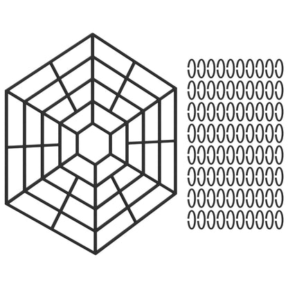 Protezioni per Laghetto 40 pz Nero in Polipropilene - homemem39