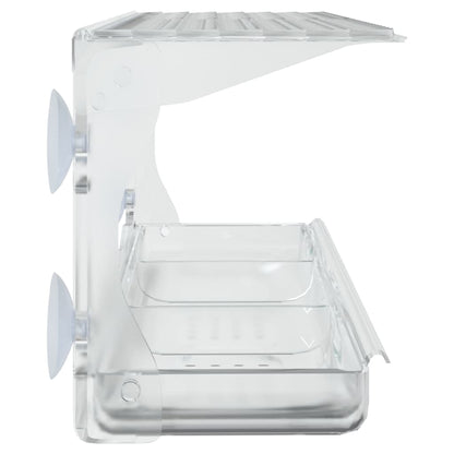 Mangiatoie per Uccelli da Finestra 2 pz in Acrilico 30x12x15 cm | homemem39