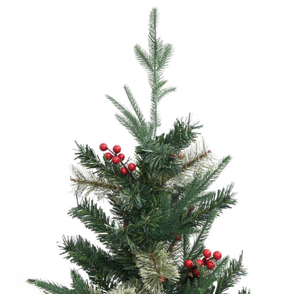 Albero di Natale con Pigne Verde 225 cm in PVC e PE - homemem39