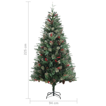 Albero di Natale con Pigne Verde 225 cm in PVC e PE - homemem39
