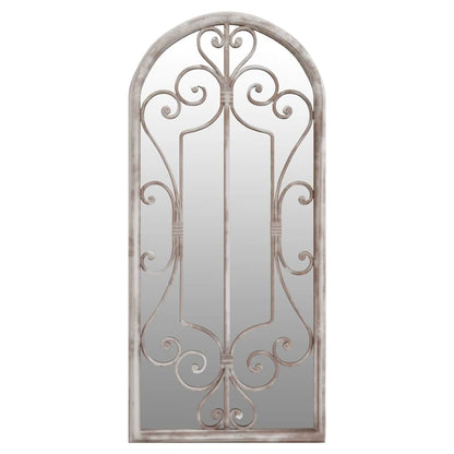 Specchio da Giardino Sabbia 100x45 cm in Ferro per Uso Esterno | homemem39