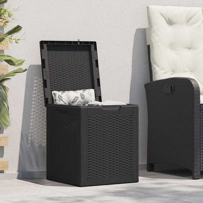 Baule da Giardino 90 L Nero in Rattan PP - homemem39