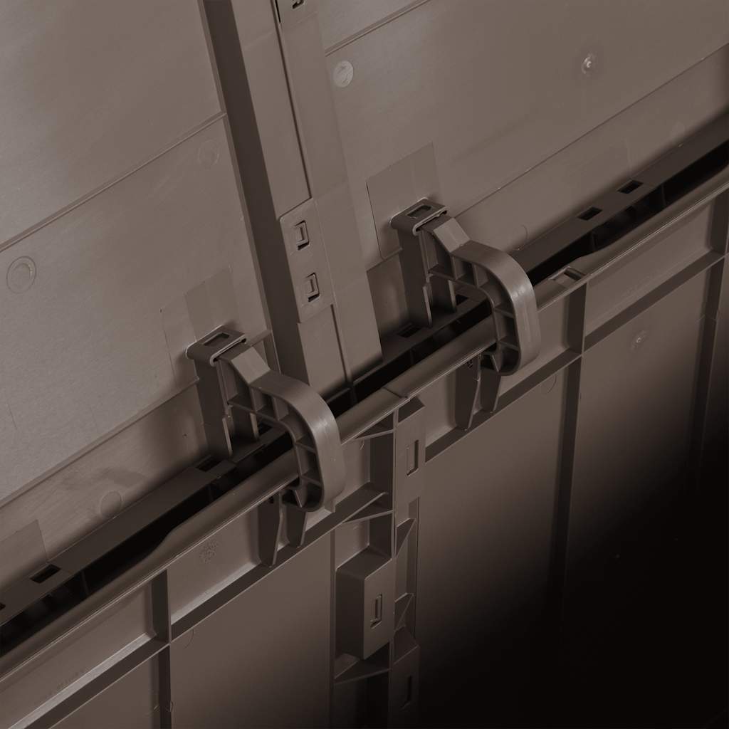 Baule da Giardino 180 L Marrone Aspetto legno in PP - homemem39