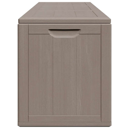 Baule da Giardino 270 L Marrone Aspetto legno in PP - homemem39