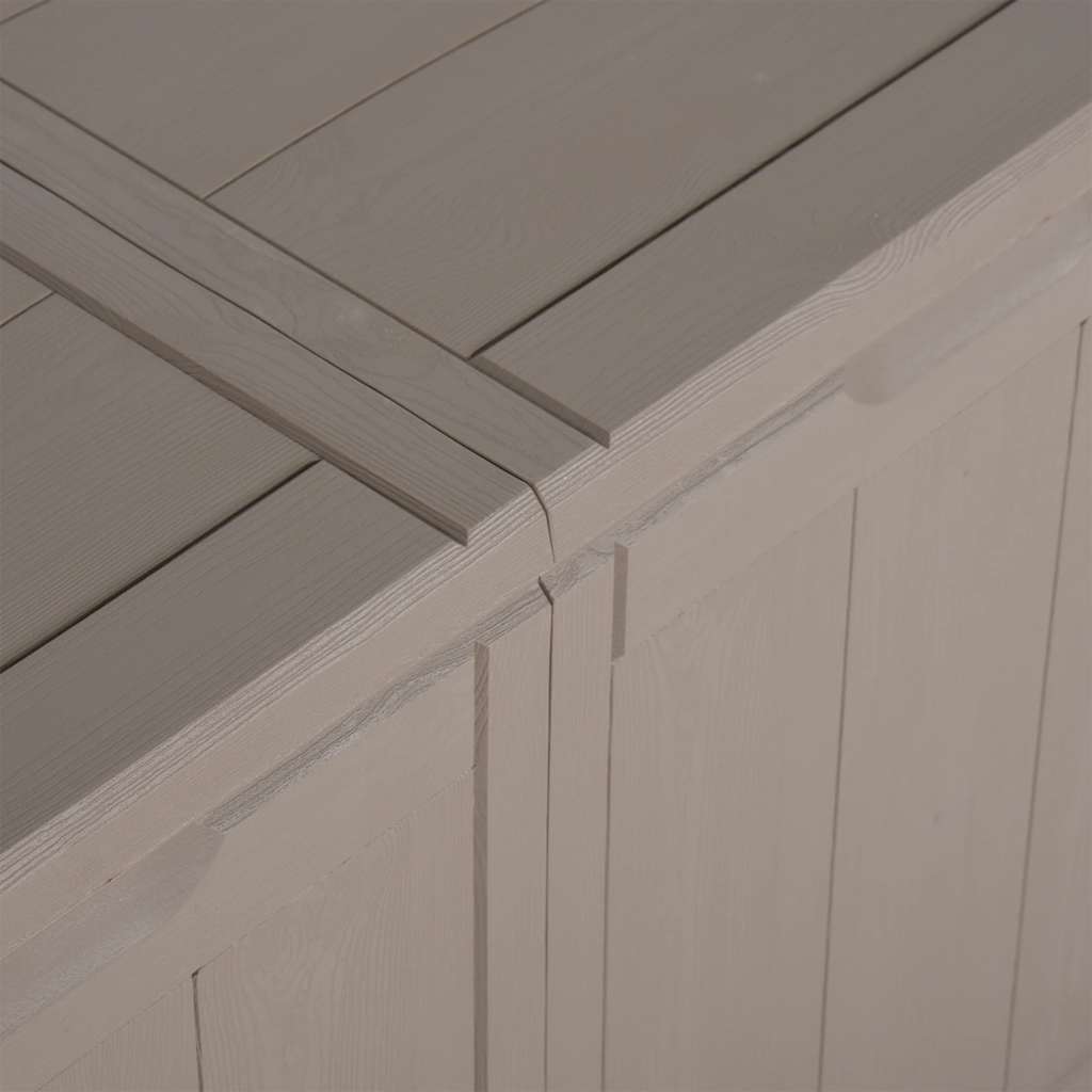 Baule da Giardino 270 L Marrone Aspetto legno in PP - homemem39