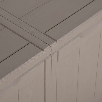 Baule da Giardino 270 L Marrone Aspetto legno in PP - homemem39