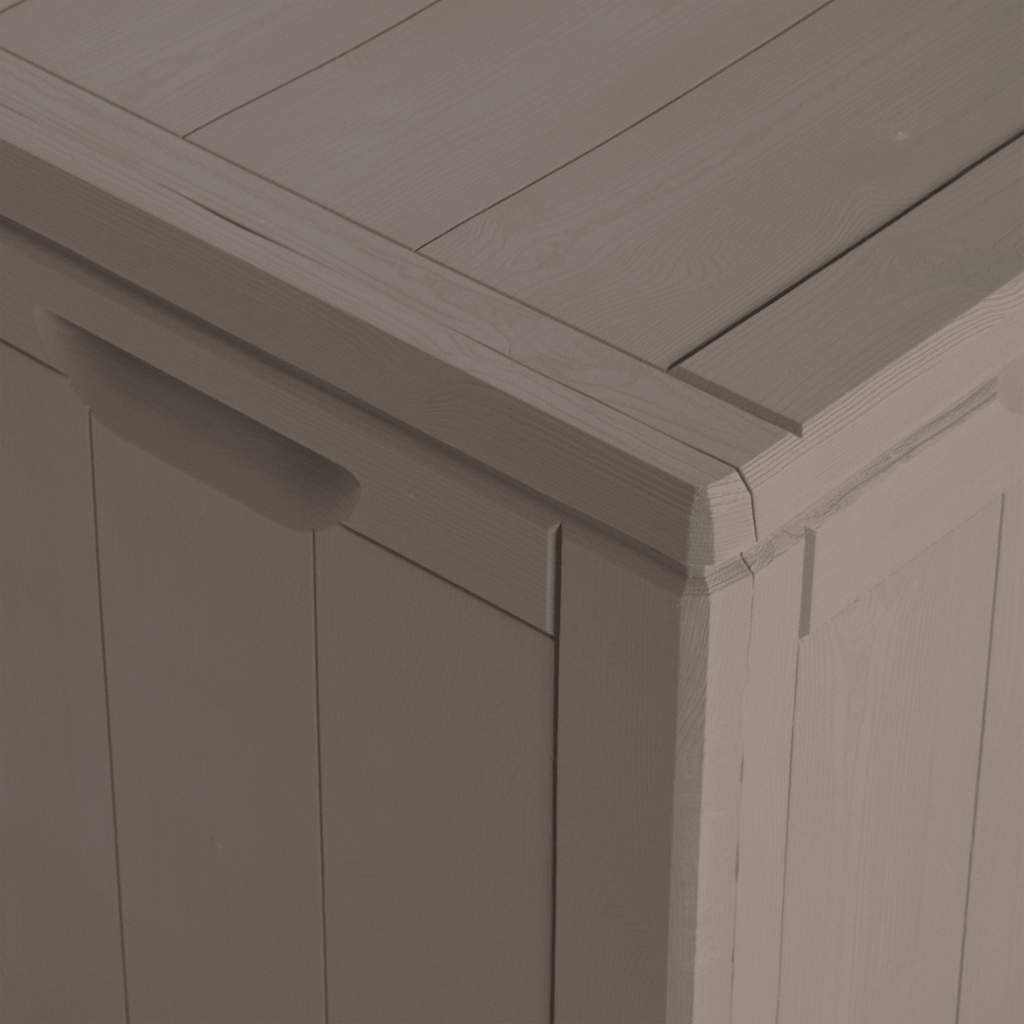 Baule da Giardino 270 L Marrone Aspetto legno in PP - homemem39