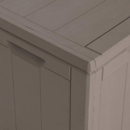 Baule da Giardino 270 L Marrone Aspetto legno in PP - homemem39